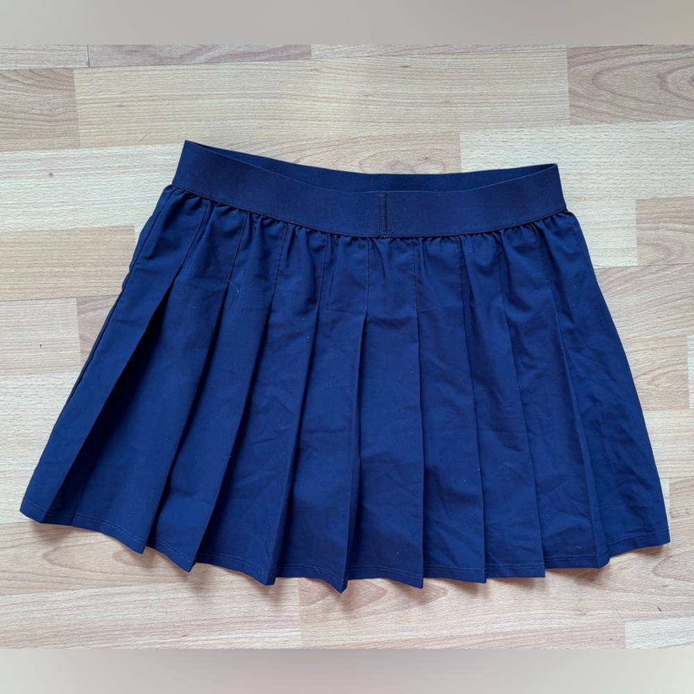 Alo Varsity Tennis Pickleball Skirt Sz S Navy